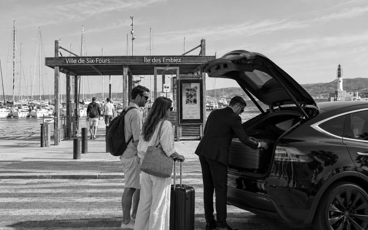Prise en charge VTC au Brusc pour rejoindre la Gare Ollioules–Sanary