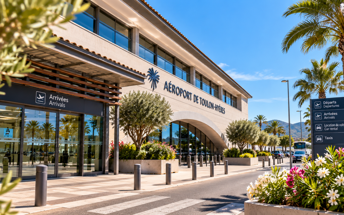 Aéroport Toulon-Hyères pour rejoindre Sanary-sur-Mer