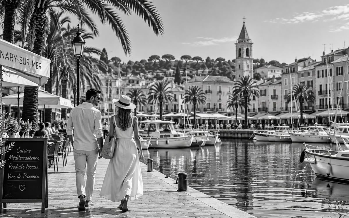 Port de Sanary-sur-Mer lors d'un séjour sur le littoral varois