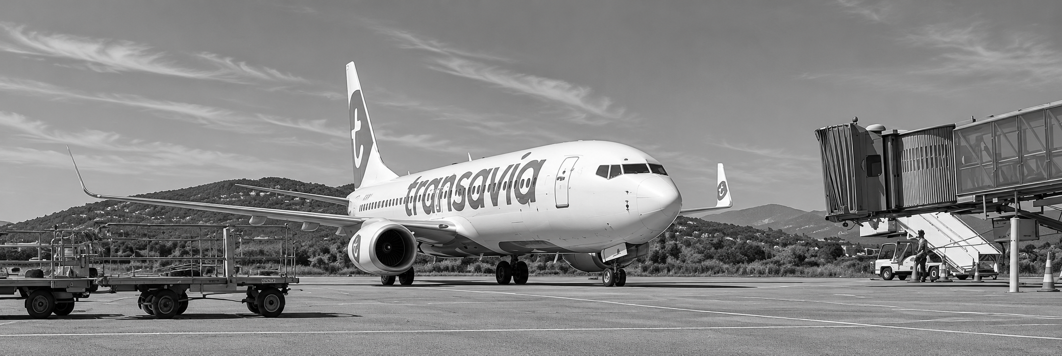 Avion sur le tarmac de l’Aéroport Toulon-Hyères