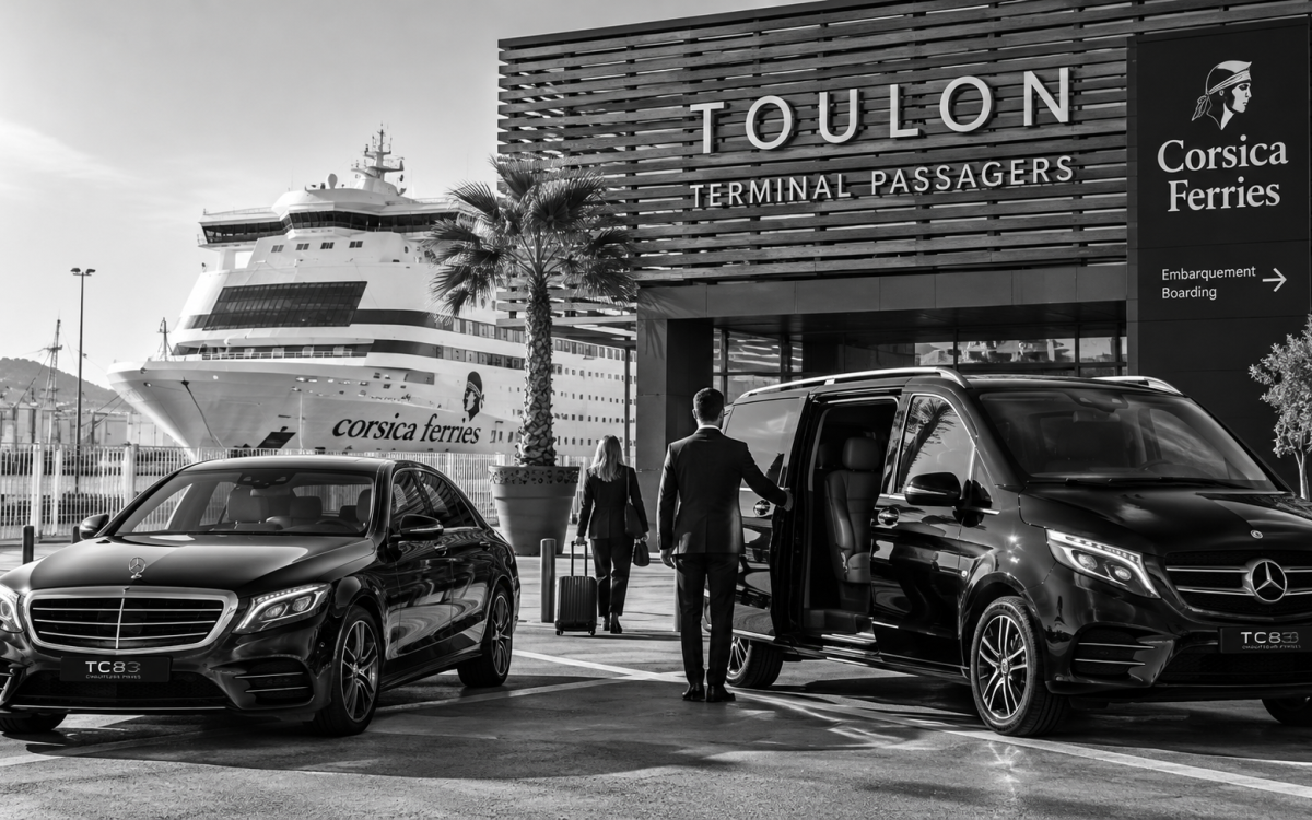 VTC au Port de Toulon pour un transfert Corsica Ferries
