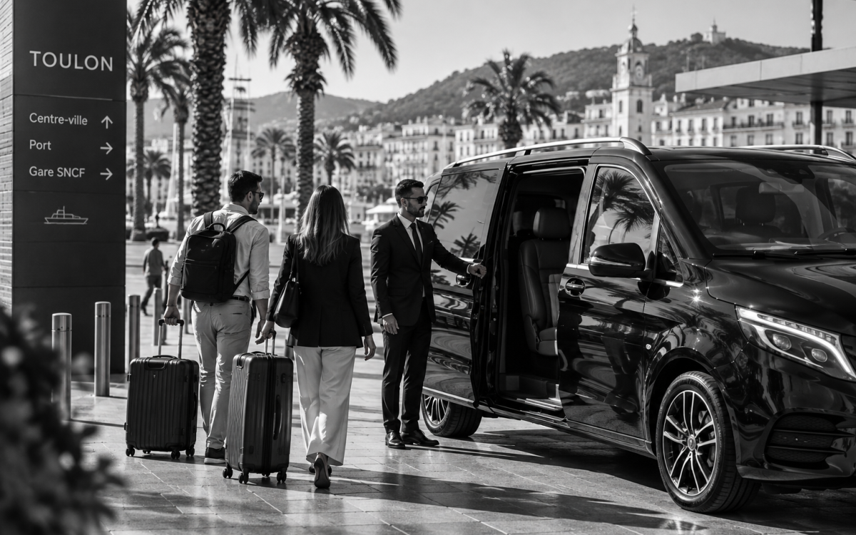Transfert avec chauffeur entre la Gare de Toulon et le Port de Toulon
