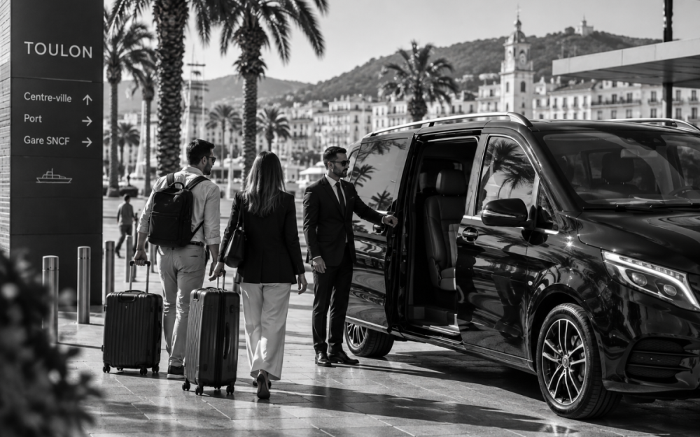 Chauffeur privé pour un transfert de Toulon vers l’Aéroport Toulon-Hyères