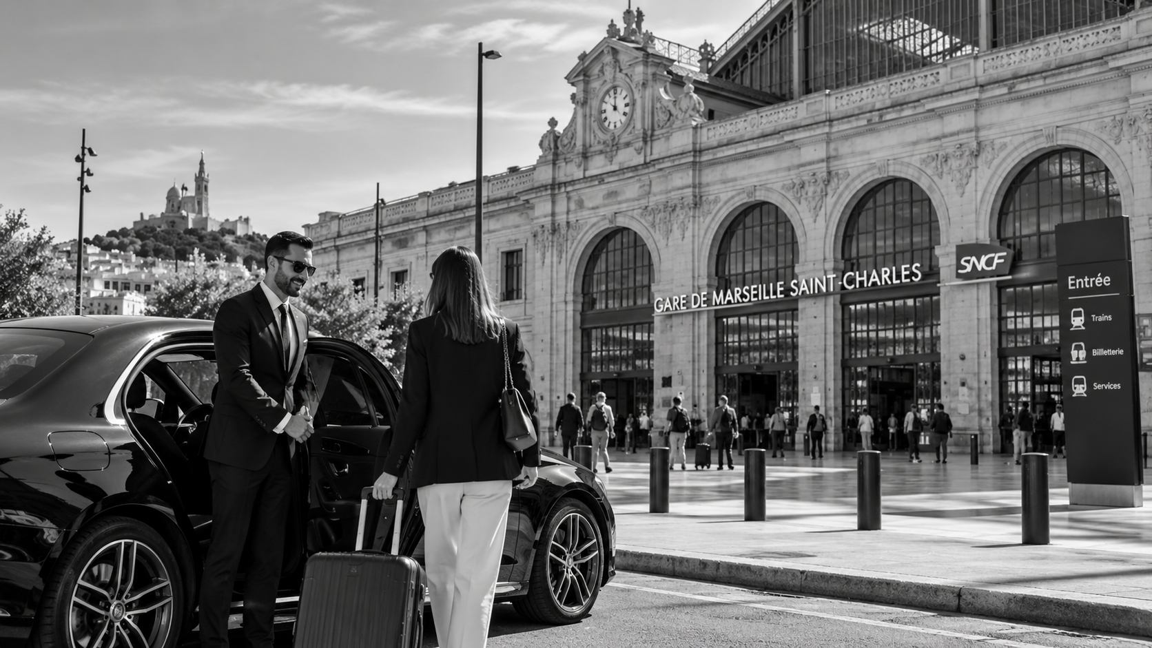 Transfert VTC entre Six-Fours-les-Plages et la Gare Marseille Saint-Charles