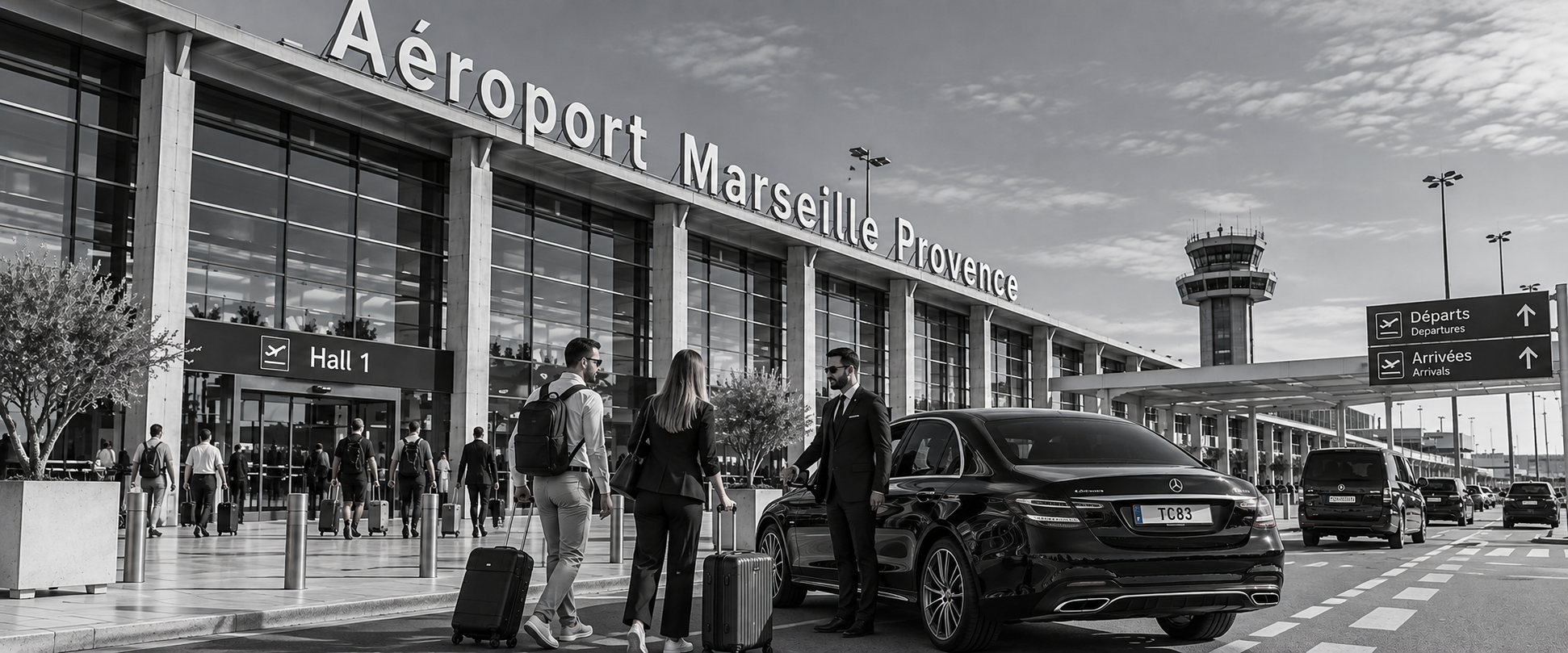 Transfert avec chauffeur entre Six-Fours-les-Plages et l’Aéroport Marseille-Provence