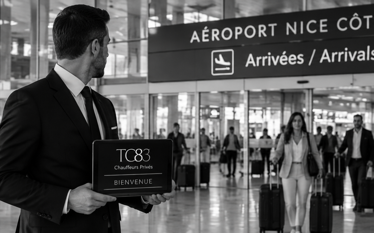 Chauffeur privé à l'Aéroport Nice Côte d'Azur pour Six-Fours-les-Plages
