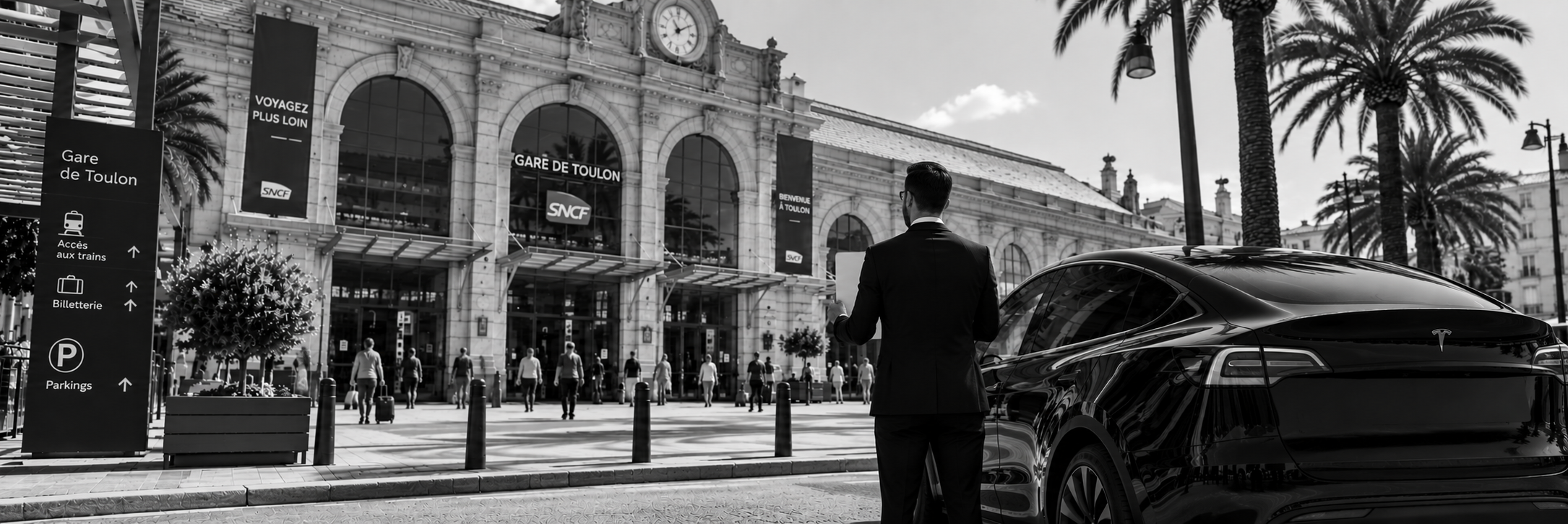 Chauffeur privé pour transfert Gare de Toulon vers Bandol
