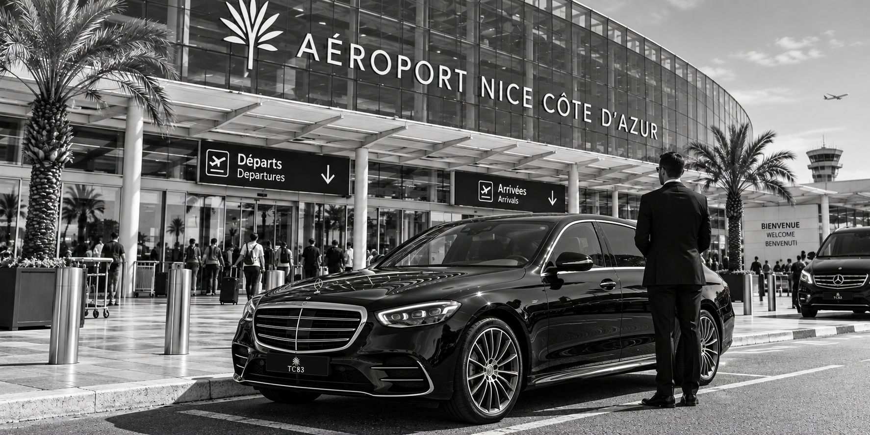 Aéroport Nice Côte d'Azur – transfert avec chauffeur privé vers Bandol