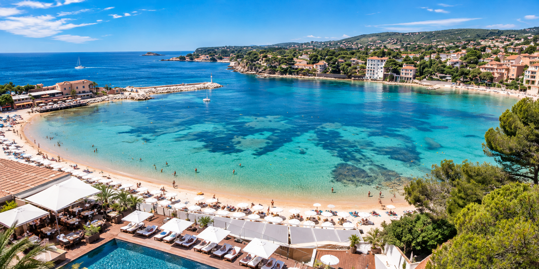 Littoral de Bandol dans le Var