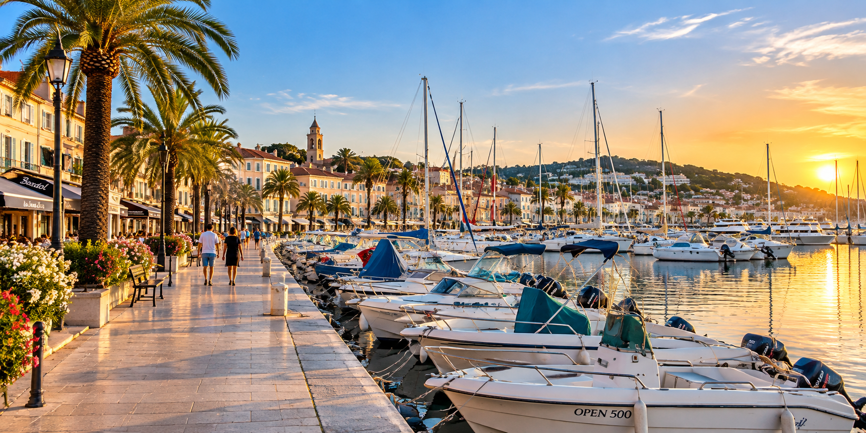 Arrivée à Bandol et vue sur le port