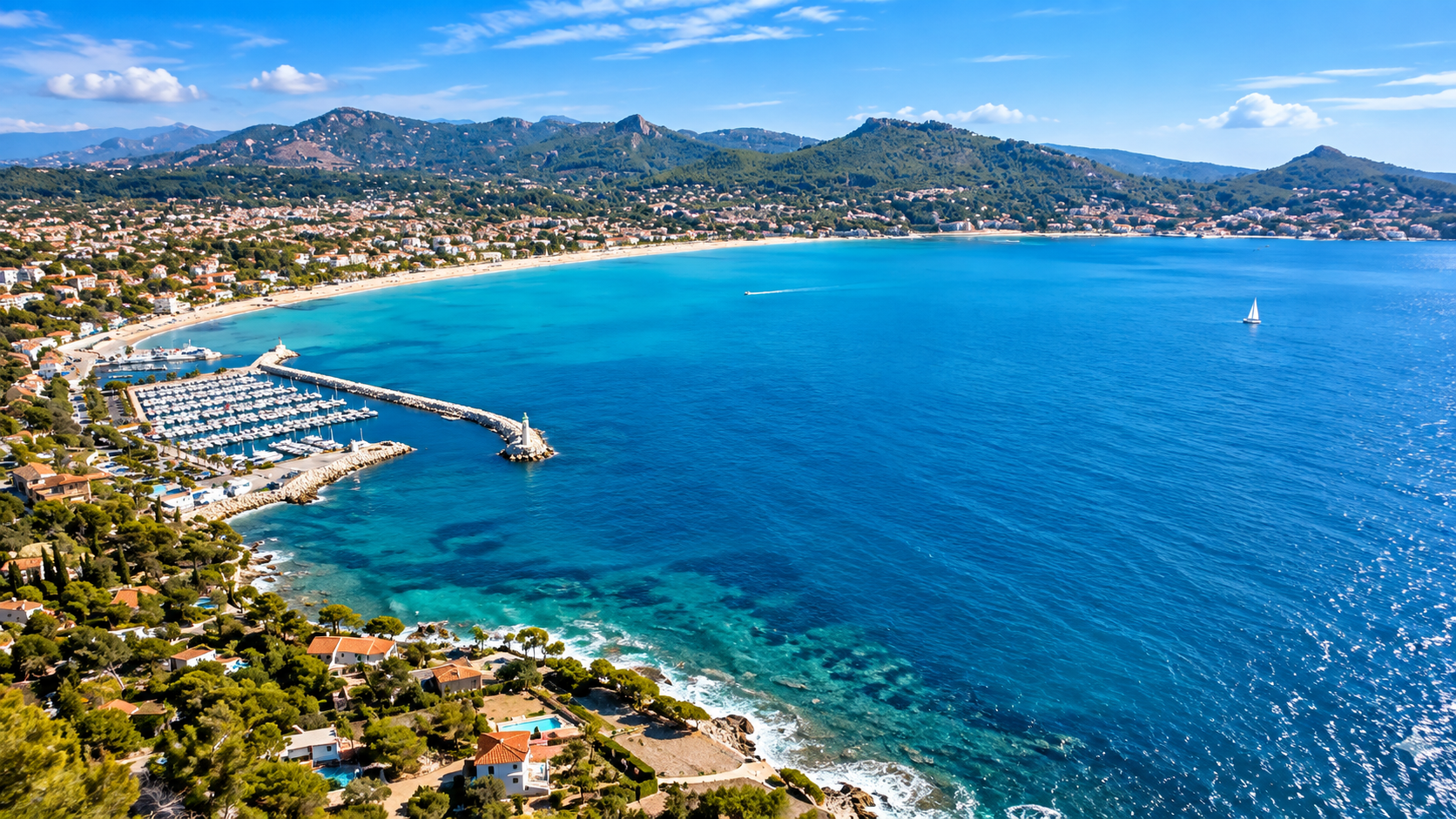 Baie des Lecques à Saint-Cyr-sur-Mer près de Bandol