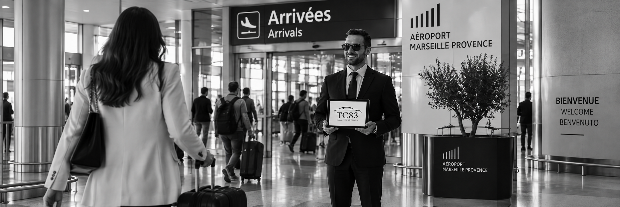 Accueil par un chauffeur VTC à l’Aéroport Marseille-Provence pour rejoindre La Seyne-sur-Mer