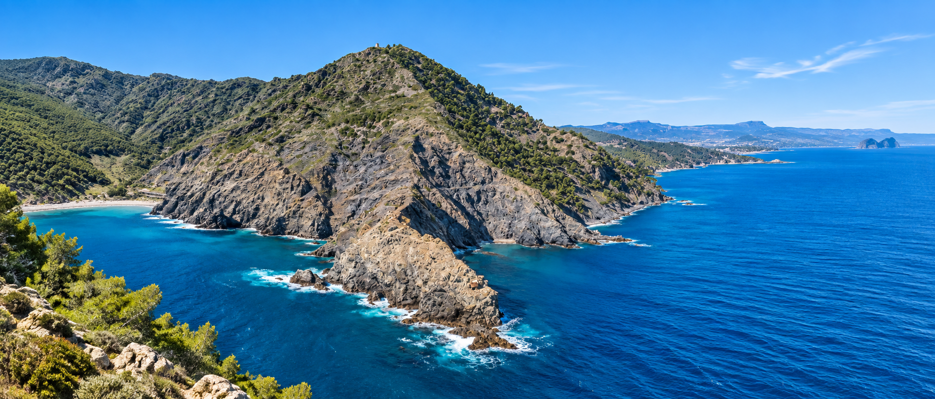 Cap Sicié et littoral méditerranéen à La Seyne-sur-Mer