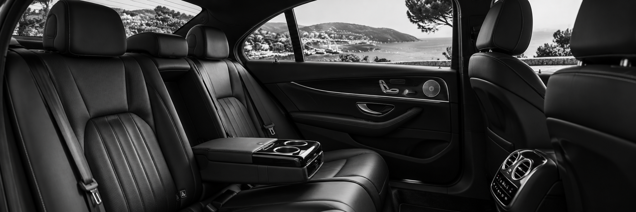 Intérieur Mercedes Classe V pour un trajet avec chauffeur privé