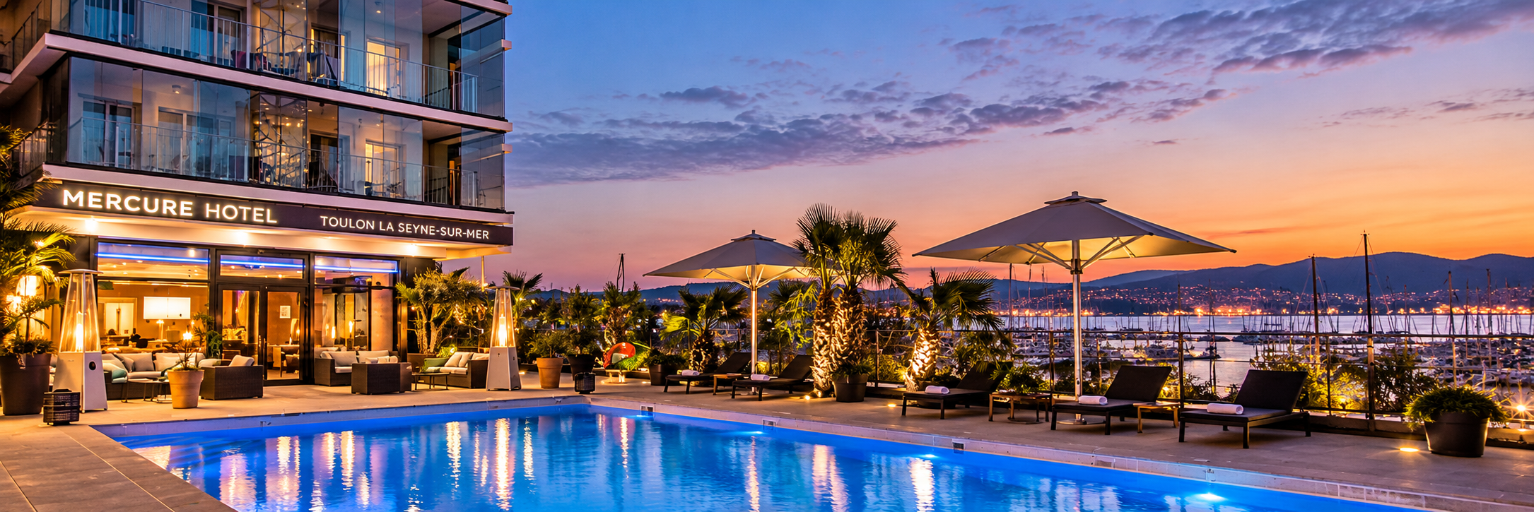 Mercure Toulon La Seyne-sur-Mer avec piscine face au port de plaisance