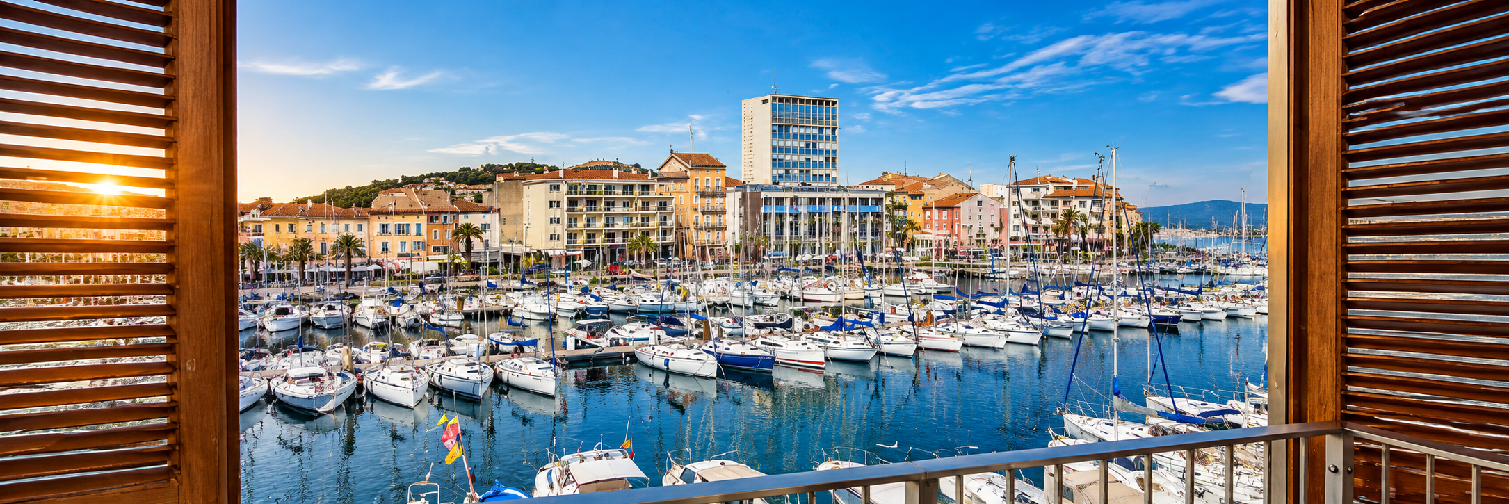 Vue sur le port de plaisance depuis le Mercure Toulon La Seyne-sur-Mer