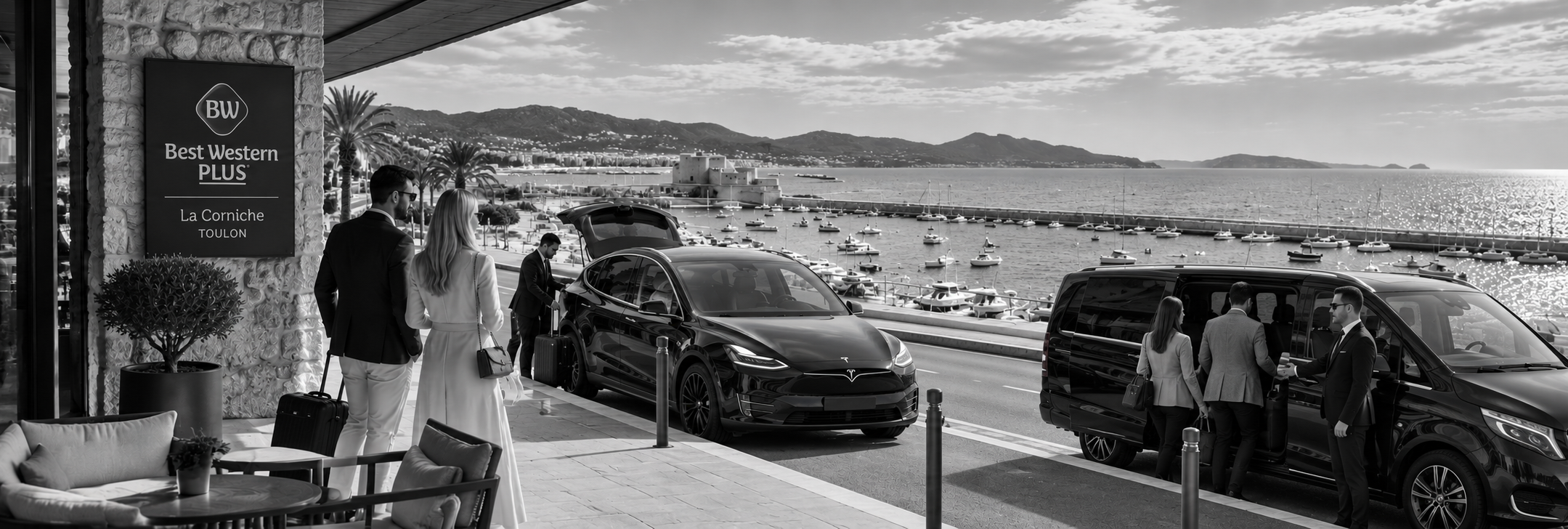 Chauffeur privé au Best Western La Corniche à Toulon