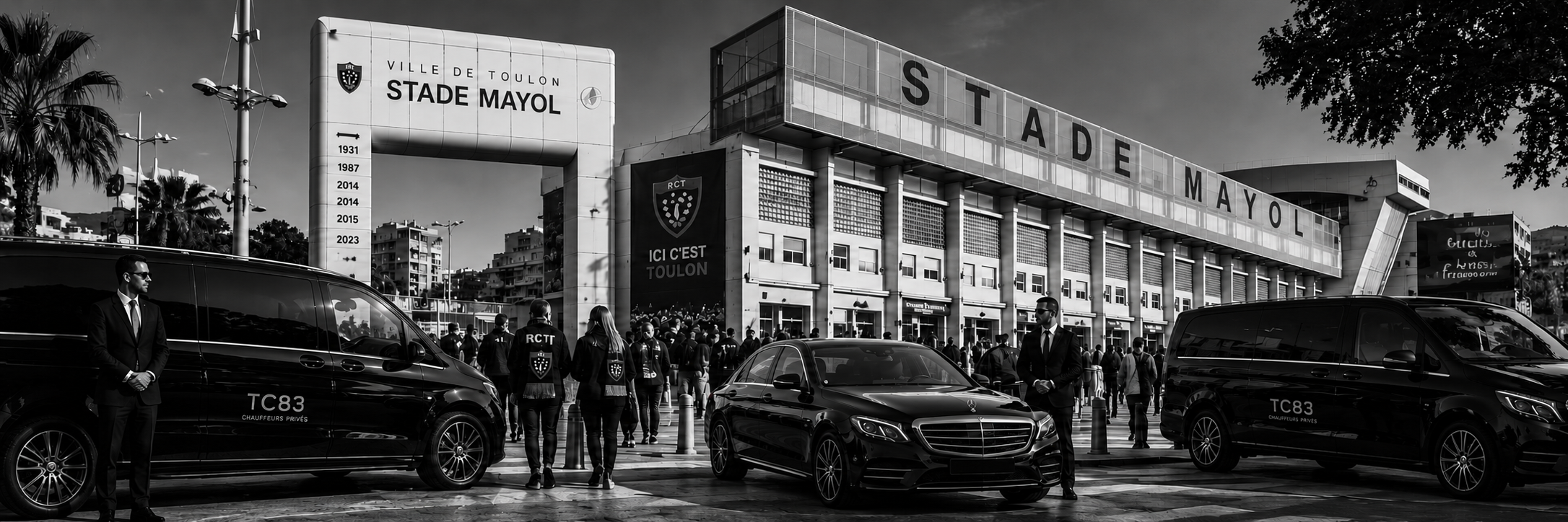 Transport privé avec chauffeur pour le Stade Mayol à Toulon
